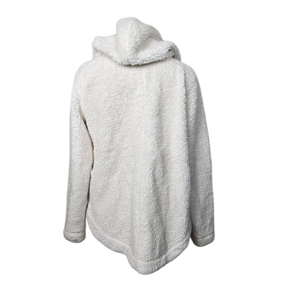 LOFT Fleece Open Hooded Cardigan S - Picture 3 of 7